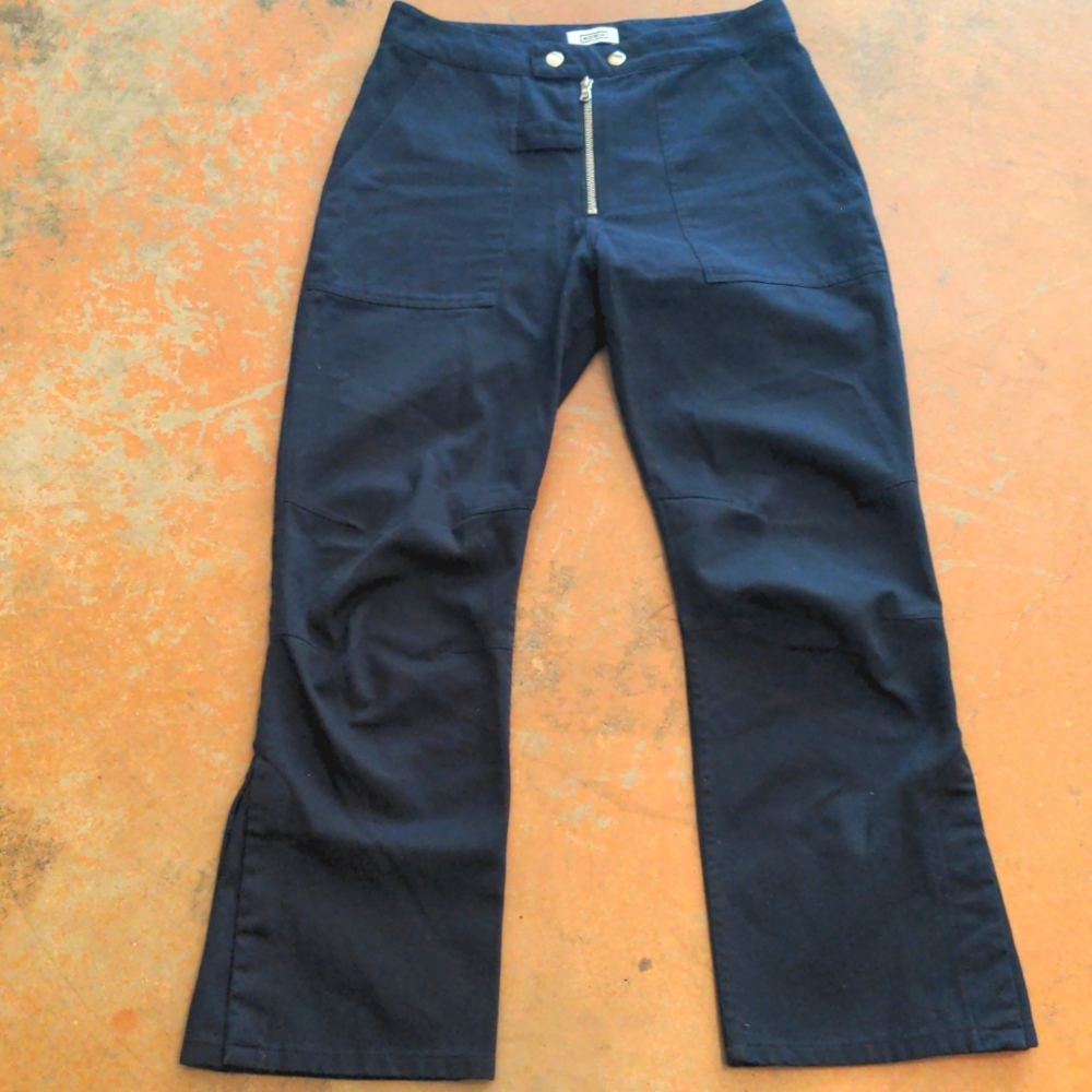 NOMIA Navy Cropped Flared Pants - Picture 9 of 12